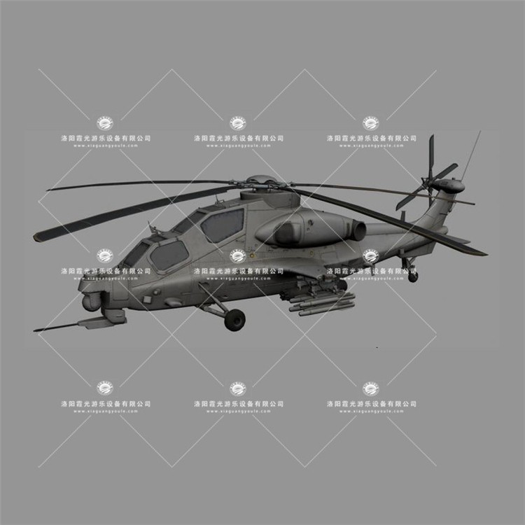 甘井子武装直升机3D模型